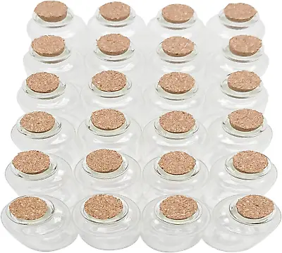 14 Pcs 30 Ml Small Glass Bottles With Cork Stopper Mini Message Bottles DIY Dec • $6.99