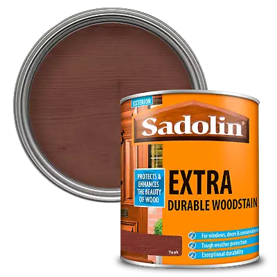 Sadolin Extra Durable Woodstain Teak 1L • £24