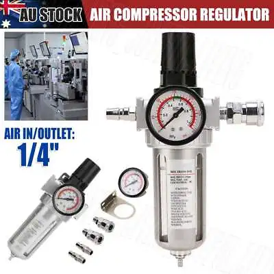 1/4  Air Compressor Regulator Control Filter Pressure Water Moisture Trap Dryer • $25.99