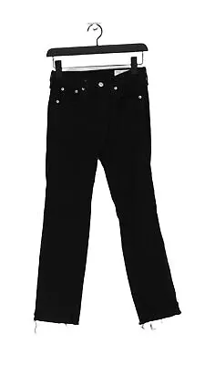 Rag & Bone Women's Jeans W 26 In Black Cotton With Polyester Straight • £10.50