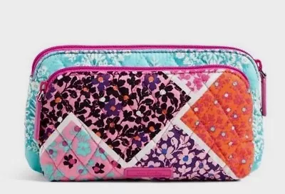 VERA BRADLEY~Double Zip Cosmetic~MODERN MEDLEY~PINKS~Double Compartment~NWT! • $29.90