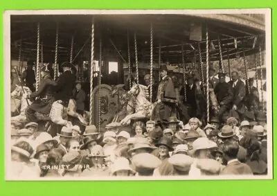 Fairground Southwold Suffolk 1924 Showing Officials On Carousel See More Ref169 • £27.95