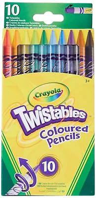 Crayola 10 Twistable Pencils | Reusable Vinyl Pouch | Age 4+ • £4.49