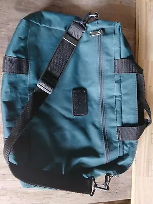 FRANKLIN COVEY Briefcase Crossbody Attache Messenger Bag Dark GREEN NYLON   • $6.59