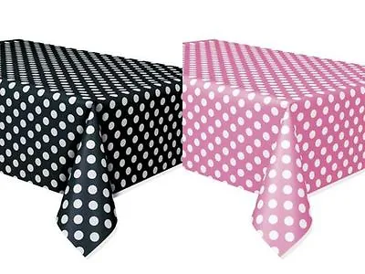 2 Mickey Minnie Polka Dot Table Covers Black/ Pink Birthday Decor Party Supplies • $7.99