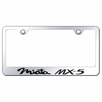 Mazda Miata Mirrored Chrome Stainless Steel License Plate Frame • $35.95