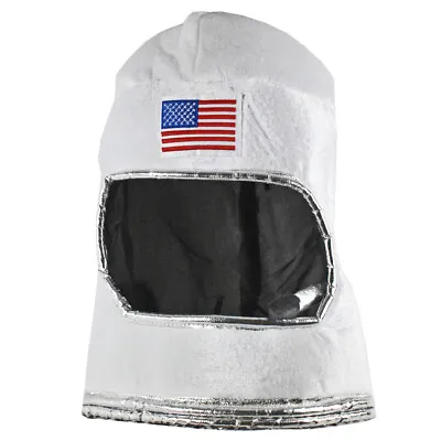 Adult Plush Mars Astronaut Spaceman Helmet White • $19.99