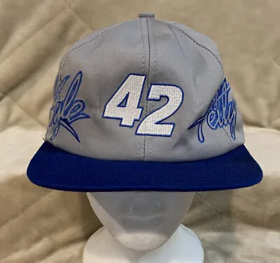 VTG Kyle Petty 42 Adult OSFA Broken Snapback Hat Cap NASCAR Winston Cup MADE USA • $4.99