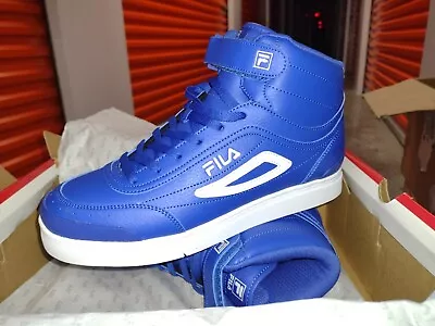 FILA Cordenzo Mid Strap Men's 9.5 US 1FM01227-423 BLUE WHITE • $59