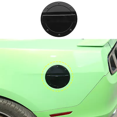 Black Filler Fuel Door Gas Tank Cap Decor Cover Trim For Ford Mustang 2010-2014 • $21.62