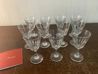 11 Glasses Digestive Model Val Of Loire IN Crystal Baccarat (Price To Unit) • $100.47