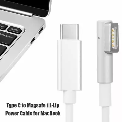 Apple MacBook Pro USB C Type-C To Magsafe1 L-Tip Power Adapter Cord Cable • £7.49