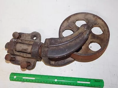 VINTAGE Railroad  Cart Front Or Rear 181 SWIVELING Steer Wheel  #1 • $65