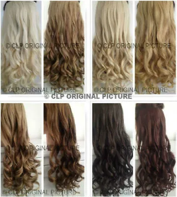 £7.99 • Buy Synthetic Clip In Hair Extensions 1PC Long Curly Half Head Like Real Hair UK
