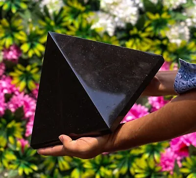8  Large Natural Black Tourmaline Meditation Spirit Aura Reiki Stone Pyramid • $720