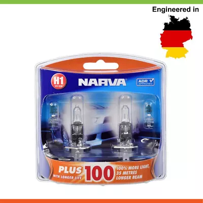 NARVA H1 Globe 12V 55W Plus 50 2 Pack To Suit Daewoo Lacetti 1.8 CDX • $41.45