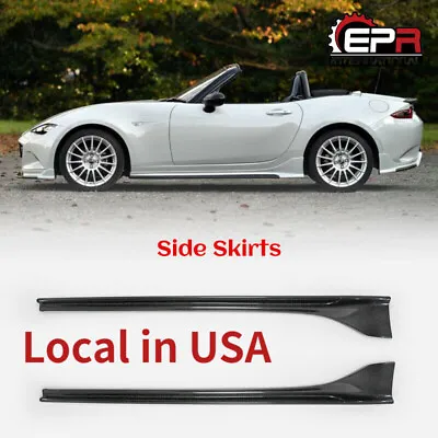 For Mazda MX5 ND ND5RC Miata Roadster ESQ Style Carbon Side Skirt Addon Bodykits • $379
