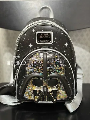 Loungefly Star Wars Darth Vader Helmet Confetti Mini Backpack • £135.12