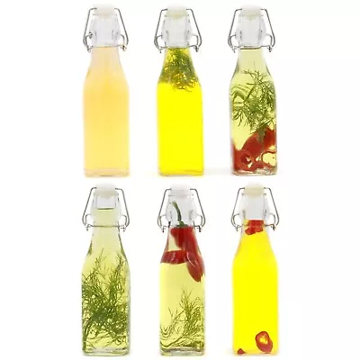 £13.99 • Buy Clip Top Glass Bottles 250ml Airtight Food Preserving Jars - Set Of 6 | M&W