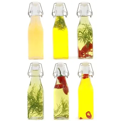 £14.99 • Buy Clip Top Preserve Airtight Glass Kitchen Bottles 250ml - Set Of 6 | M&W