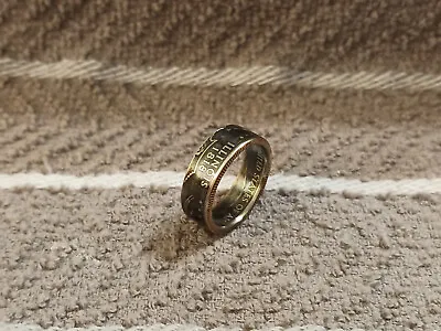 Illinois Handcrafted Washington Quarters Coin Ring Size 7 1/2 • $13