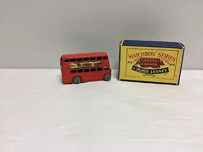 Matchbox Lesney Moko Matchbox Series Bus No. 5 & ORIGINAL Type A Script BOX • $139.98