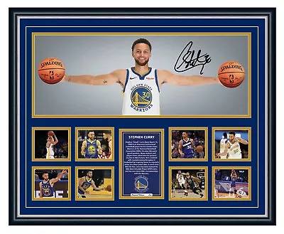 $119.99 • Buy Stephen Curry Wings Golden State Warriors Signed Framed Ltd Ed Memorabilia