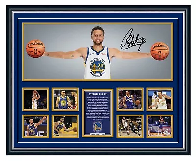 Stephen Curry Wings Golden State Warriors Signed Framed Ltd Ed Memorabilia • $129.99