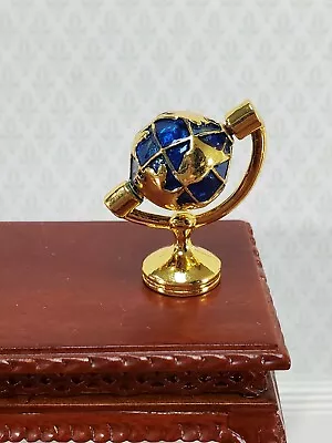 Dollhouse World Globe Desktop Decorative Accessory Metal 1:12 Scale Miniature • $5.60