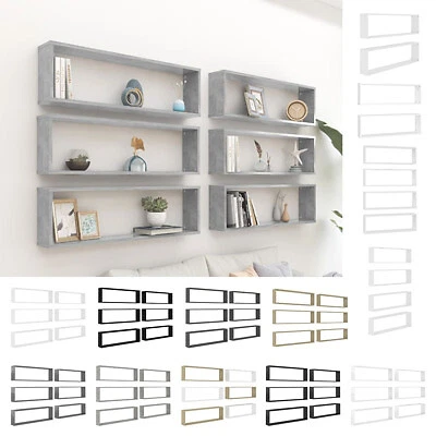£23.99 • Buy 2/4/6x Wall Shelves Engineered Wood Floating Shelf Multi Colours/Sizes VidaXL