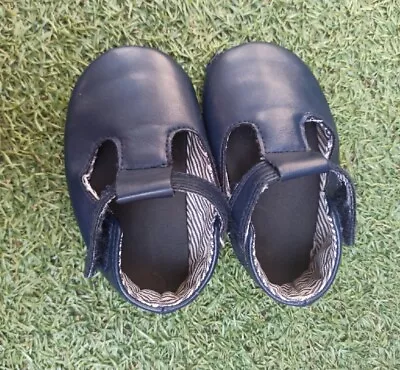 Baby Navy Shoes First Walkers 6-12 Months • £2