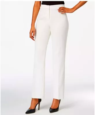 KASPER Kate Dress Pants Vanilla Ice White IVory Size 4 Women’s NEW • $36.95