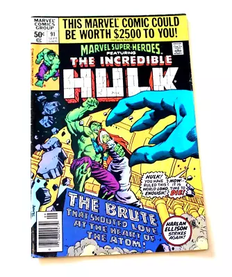 MARVEL SUPER-HEROES Featuring The HULK Vo L. 1  No 91  Sept 1980 • $9.95