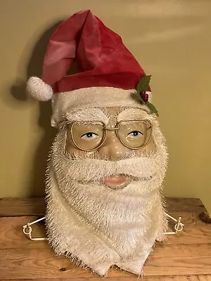 RARE Vintage Santa Claus Face Display From 1950s Early Christmas Santa Head/Mask • $106.25