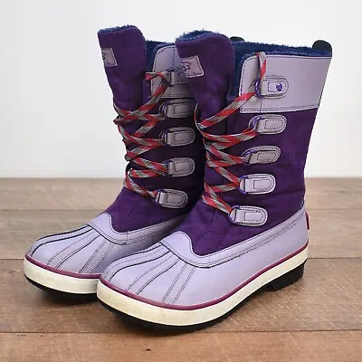 UGG Women's Baroness Lace-up Boots - 6 Purple Shoes Winter Rain Snow 1001743 • $21.99