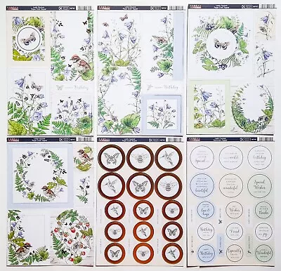 Kanban 'Leafy Couture' 18 Item Card Kit - Incs Toppers Vellums & Papers (916) • £6.75