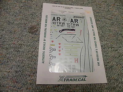 Xtradecal Decals 1/32 X003-32 RF-4C 68-567/AR 1986 1/10 TRS TRW Starize   G67 • $13.99