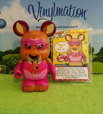 DISNEY Vinylmation 3  Park Set 1 Zooper Heroes Kangaroo With Card • $3.49