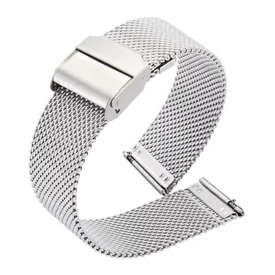 18/20/22/24mm Metal Watch Band Strap Replacement Stainless Steel Wrist Bracelet • $4.89