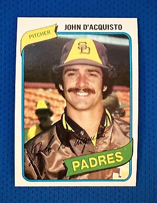 1980 TOPPS #339 JOHN D'AQUISTO San Diego PADRES NM-MT Or BETTER 600 STRIKEOUTS • $1.75