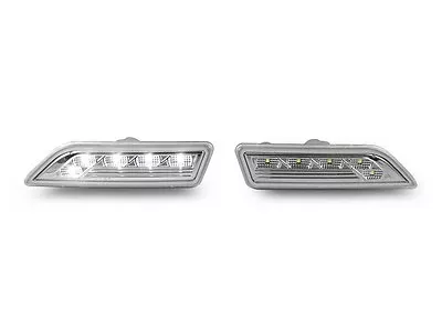 White LED Clear Bumper Side Marker Lights For 06-11 Mercedes Benz W219 CLS Class • $31.45