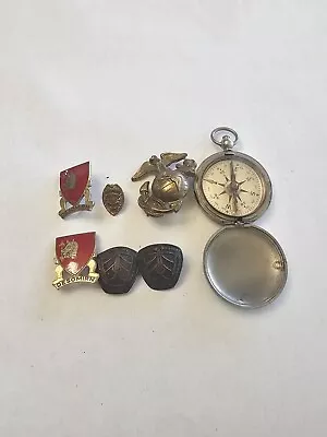 Vintage Military Pins Lot All In Good Pre Owned Condition Marines P7 • $50