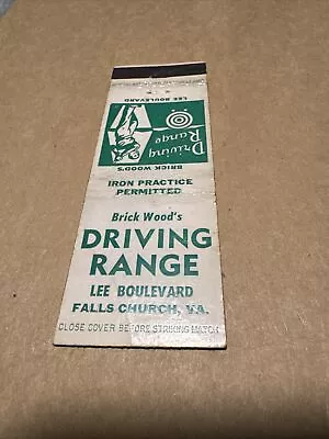 Matchbook: Brick Woods  Driving Range Falls Church Virginia Bill Brownrigg Prof • $2.50