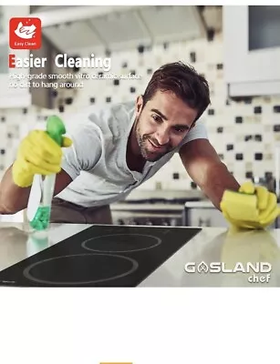 Gasland Chef CH30BF 12” 2 Burner Electric Ceramic Cooktop Glass 9 Touch Levels  • $130