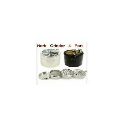 4 Part Herb Mill Grinder Magnetic Metal Diamond Teeth Grinder Rizla Grinder • £14.99
