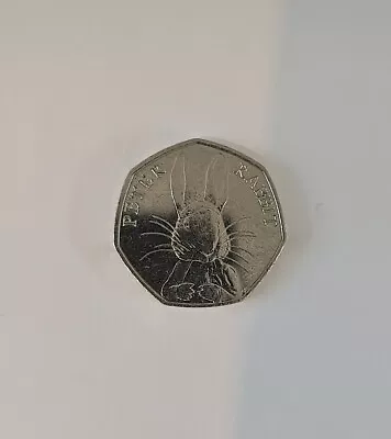 Beatrix Potter's Peter Rabbit 50p Coin 2016 Rare Cute Unique  • £77.77
