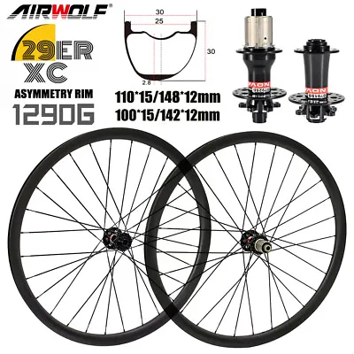 AIRWOLF T1000 MTB Carbon Wheelset 30mm Tubuless Novatec 791/792 Ultralight 1290g • $1067