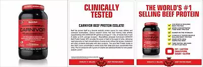 MuscleMeds Carnivor Beef Protein Isolate Powder Chocolate Peanut 28 Servings  • $50.68