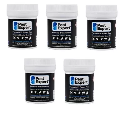 Cluster Fly Killer Smoke Insect  Bomb (7g) Pest Expert Formula 'P' X 5 - XL Size • £19.95