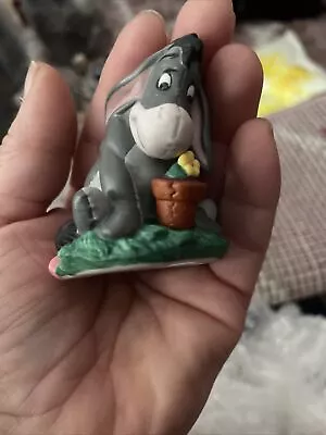 Disney Eeyore From Winnie The Pooh Porcelain Figure Figurine Ornament Grolier • £8
